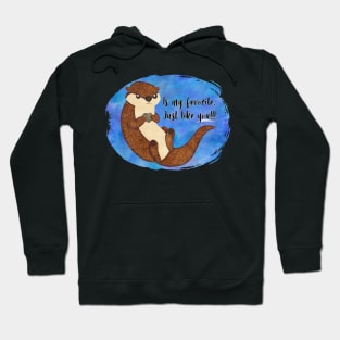 Otter Favorite Heart Rock Hoodie